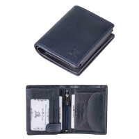 MATADOR Herren Geldbörse #TORONTO Portemonnaie Leder RFID Blau Navy