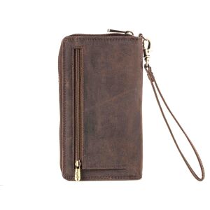 MATADOR CADIZ XL Damen Portemonnaie Leder Langbörse RFID Braun Dunkel