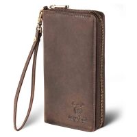 MATADOR CADIZ XL Damen Portemonnaie Leder Langbörse RFID Braun Dunkel