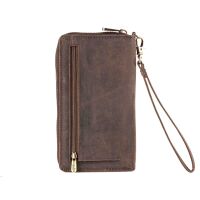 MATADOR CADIZ XL Damen Portemonnaie Leder Langbörse RFID Braun Dunkel