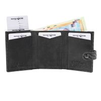 MATADOR TOKIO Leder Slim Wallet Kreditkartenetui RFID Schwarz Carbon