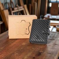 MATADOR TOKIO Leder Slim Wallet Kreditkartenetui RFID Schwarz Carbon