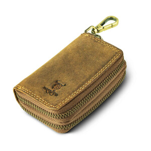 MATADOR KOPENHAGEN Leder Auto-Motorrad-Schlüssel-Tasche-Etui Braun Hunter