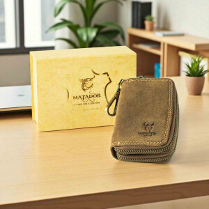 MATADOR KOPENHAGEN Leder Auto-Motorrad-Schlüssel-Tasche-Etui Braun Hunter