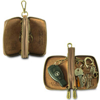MATADOR KOPENHAGEN Leder Auto-Motorrad-Schlüssel-Tasche-Etui Braun Hunter