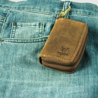 MATADOR KOPENHAGEN Leder Auto-Motorrad-Schlüssel-Tasche-Etui Braun Hunter