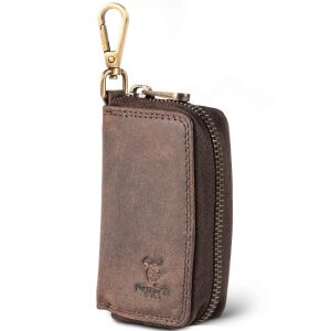 MATADOR #BARI Leder Schlüsselmäppchen Auto Motorrad Braun Dunkel