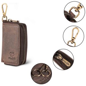 MATADOR #BARI Leder Schlüsselmäppchen Auto Motorrad Braun Dunkel