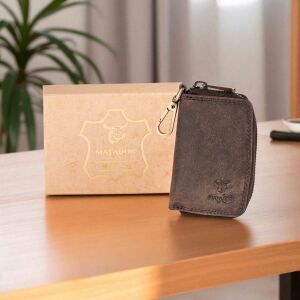 MATADOR #BARI Leder Schlüsselmäppchen Auto Motorrad Braun Dunkel