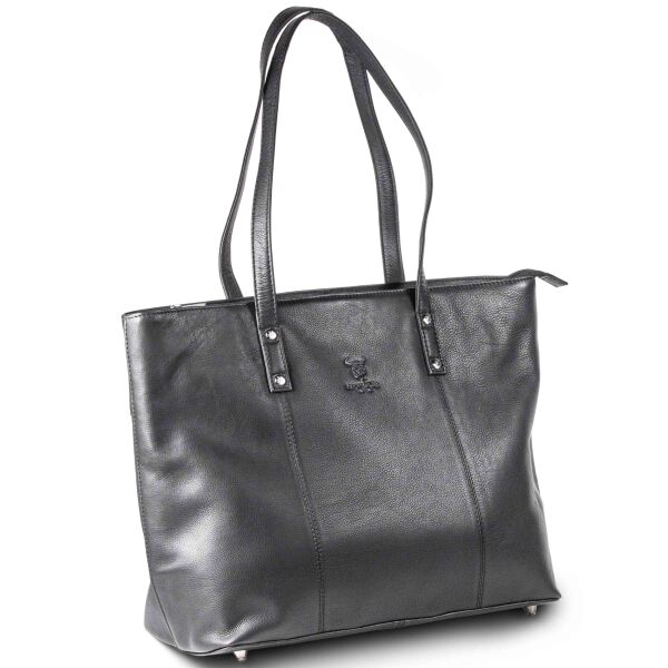 MATADOR PARIS Damen Shopper Leder Groß Handtasche Schwarz