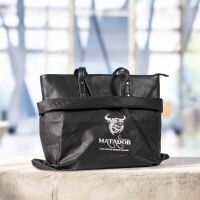 MATADOR PARIS Damen Shopper Leder Groß Handtasche Schwarz