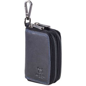 MATADOR KOPENHAGEN Leder Auto-Motorrad-Schlüssel-Tasche-Etui Blau Navy