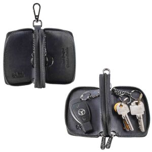 MATADOR KOPENHAGEN Leder Auto-Motorrad-Schlüssel-Tasche-Etui Blau Navy