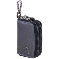 MATADOR KOPENHAGEN Leder Auto-Motorrad-Schlüssel-Tasche-Etui Blau Navy