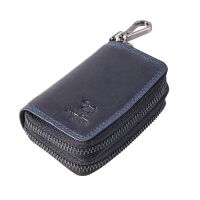 MATADOR KOPENHAGEN Leder Auto-Motorrad-Schlüssel-Tasche-Etui Blau Navy