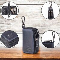 MATADOR KOPENHAGEN Leder Auto-Motorrad-Schlüssel-Tasche-Etui Blau Navy