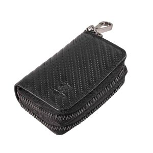 MATADOR KOPENHAGEN Leder Auto-Motorrad-Schlüssel-Tasche-Etui Schwarz Carbon