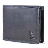 MATADOR OVIEDO RFID Herren Leder Geldbörse Portemonnaie Geldbeutel TüV Blau Navy