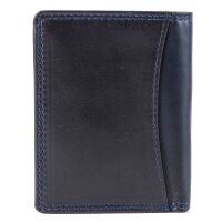 MATADOR MARSEILLE MINI Herren Geldbörse Leder Klein RFID TüV Blau Navy
