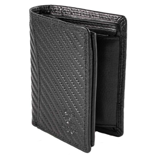 MATADOR MARSEILLE MINI Herren Geldbörse Leder Klein RFID TüV Schwarz Carbon