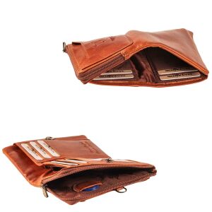 MATADOR PUEBLA MINI Portemonnaie Geldbörse Klein Vintage Braun