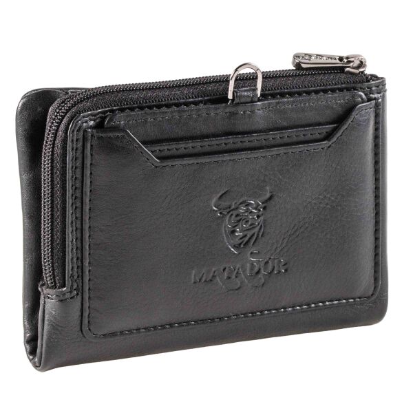 MATADOR PUEBLA MINI Portemonnaie Geldbörse Klein Schwarz Nappa