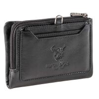MATADOR PUEBLA MINI Portemonnaie Geldbörse Klein Schwarz Nappa