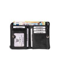 MATADOR PUEBLA MINI Portemonnaie Geldbörse Klein Schwarz Nappa