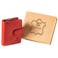 MATADOR | VALENCIA MINI | Portemonnaie Damen Klein Leder Rot