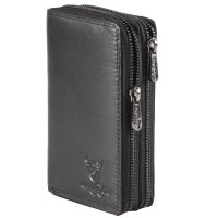 MATADOR MADRID MEDIUM Damen Leder Geldbörse Langbörse Schwarz Nappa