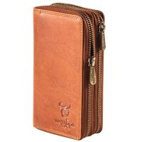 MATADOR MADRID MEDIUM Damen Leder Geldbörse Langbörse Braun Konjak