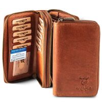 MATADOR MADRID MEDIUM Damen Leder Geldbörse Langbörse Braun Konjak