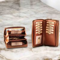 MATADOR MADRID MEDIUM Damen Leder Geldbörse Langbörse Braun Konjak