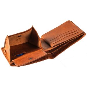 Pranke Herren Echt Leder Geldbörse Portemonnaie Geldbeutel Brieftasche Braun