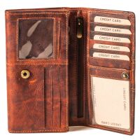 Lagan Damen Echt Leder Börse Geldbörse Portemonnaie Geldbeutel Brieftasche Braun