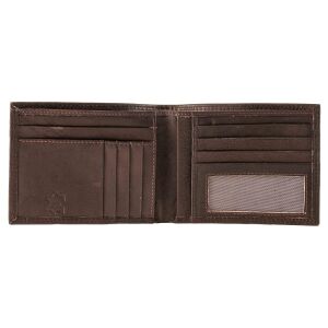 Pranke Herren Leder Portemonnaie Geldbörse Geldbeutel Brieftasche Börse Braun