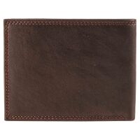 Pranke Herren Leder Portemonnaie Geldbörse Geldbeutel Brieftasche Börse Braun