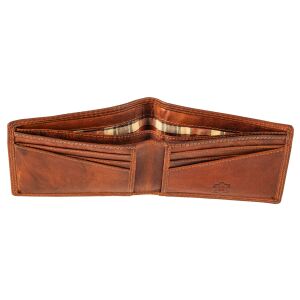 Pranke Herren Leder Börse Geldbörse Geldbeutel Brieftasche Portemonnaie Braun