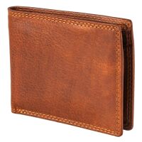 Pranke Herren Leder Börse Geldbörse Geldbeutel Brieftasche Portemonnaie Braun