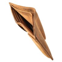 Pranke Herren Leder Geldbörse Geldbeutel Börse Brieftasche Portemonnaie Braun