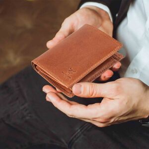 MATADOR VIGO Leder Geldbörse Geldbeutel Herren RFID Braun Konjak