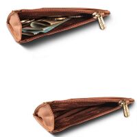 MATADOR MONTREAL Minigeldbörse Leder Kartenetui RFID Braun Konjak