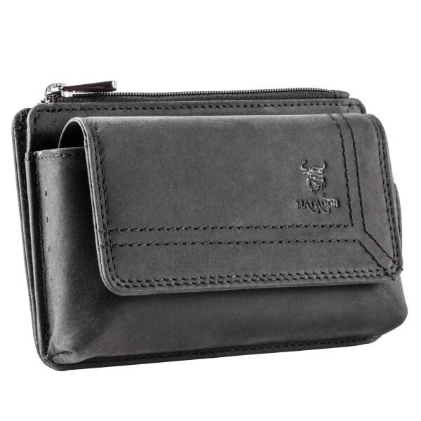 MATADOR BRISBANE Universal Handy Ledertasche 6.1 Zoll Schwarz Matt