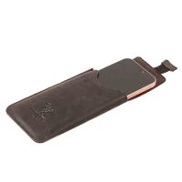 MATADOR iPhone 15 Pro MAX 15 Plus 14 13 Ledertasche Dunkel Braun