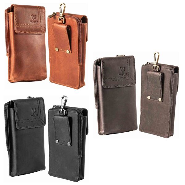 MATADOR BRISBANE Echt Leder Universal Handytasche Vertikal 6.9 Zoll