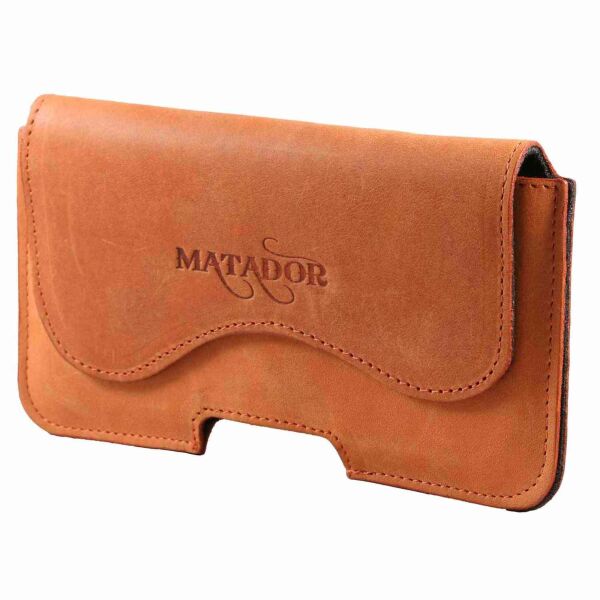 MATADOR Galaxy S26 S25 S24 S23 Leder Tasche Case Etui Konjak Braun