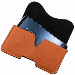 MATADOR Galaxy S26 S25 S24 S23 Leder Tasche Case Etui Konjak Braun
